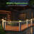 Low Voltage Solar Powered Integrated LED Fence Post Cap Light Pack-86725242