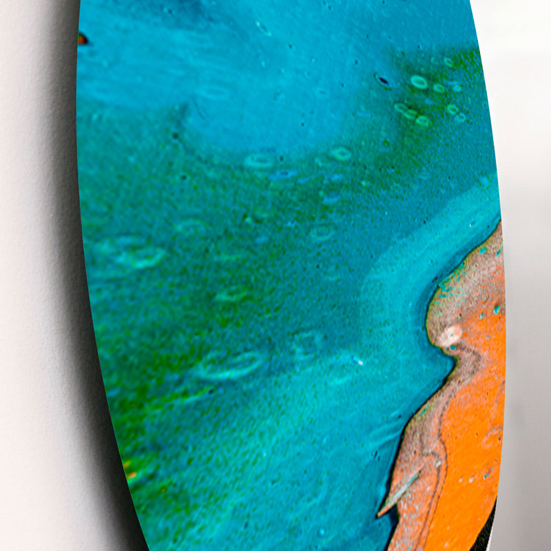 Modern Abstract Wall Decor on Metal
