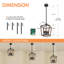 Luminaires suspendus lanterne 4 lumières Jaisyn-1581577801