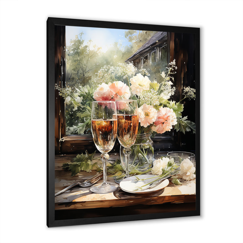 " Bubbly Harmony I ", Black Single Picture Framed, 40" H x 30" W x 1.5" D