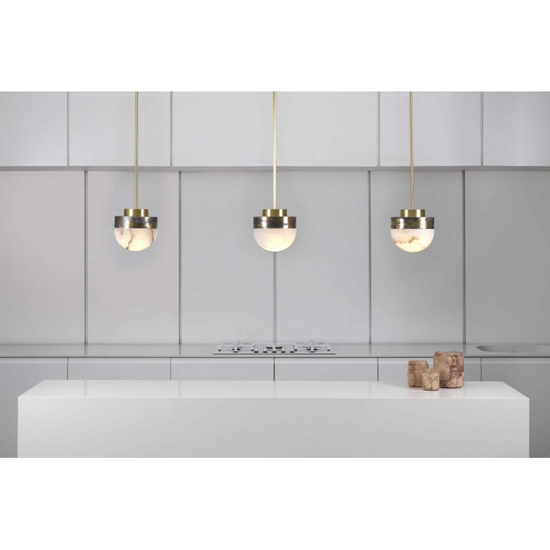 Lucid 1 - Light Pendant, Oxidized Silvered Brass