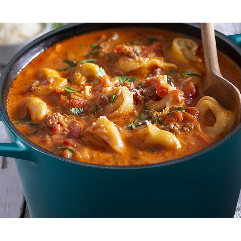Petite cocotte en fonte émaillée de 1,8 pte - Batterie de cuisine compacte pour 2 à 3 personnes, toutes compatibles avec une cuisinière