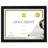 Kiera Grace Gallery Diploma Frame, Picture Frame for an 8.5" x 11" Document, Wooden Document Frame for Wall Hanging, Durable Frame to Showcase Your Achievements, Black