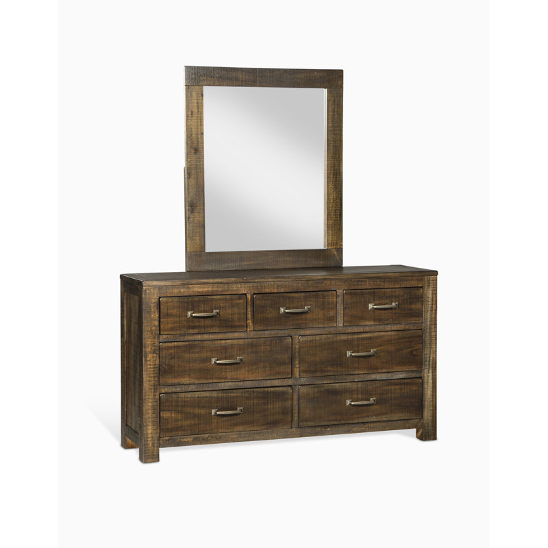 Commode double 7 tiroirs avec miroir flex life ranch house