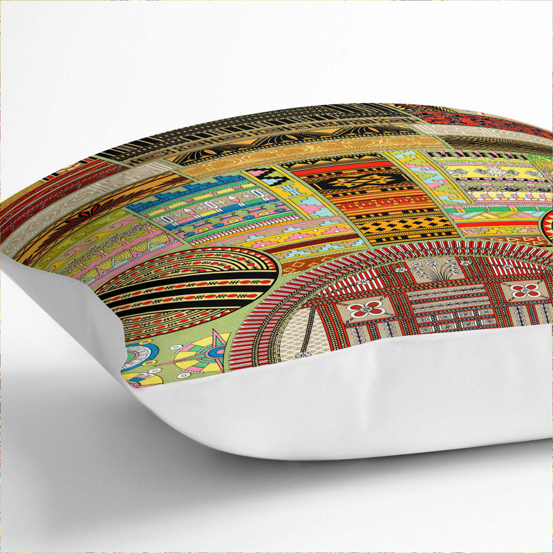 Square Throw Cushion, 40cm H x 40cm W x 15cm D, White