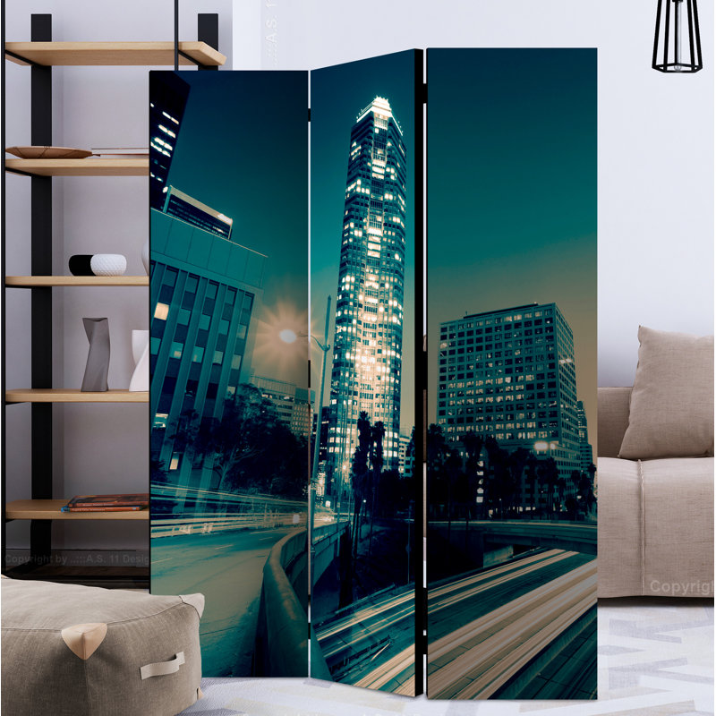 Njteh 172cm H Solid Wood Folding Room Divider, 3