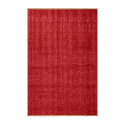Machine Washable Solid Red Area Rug