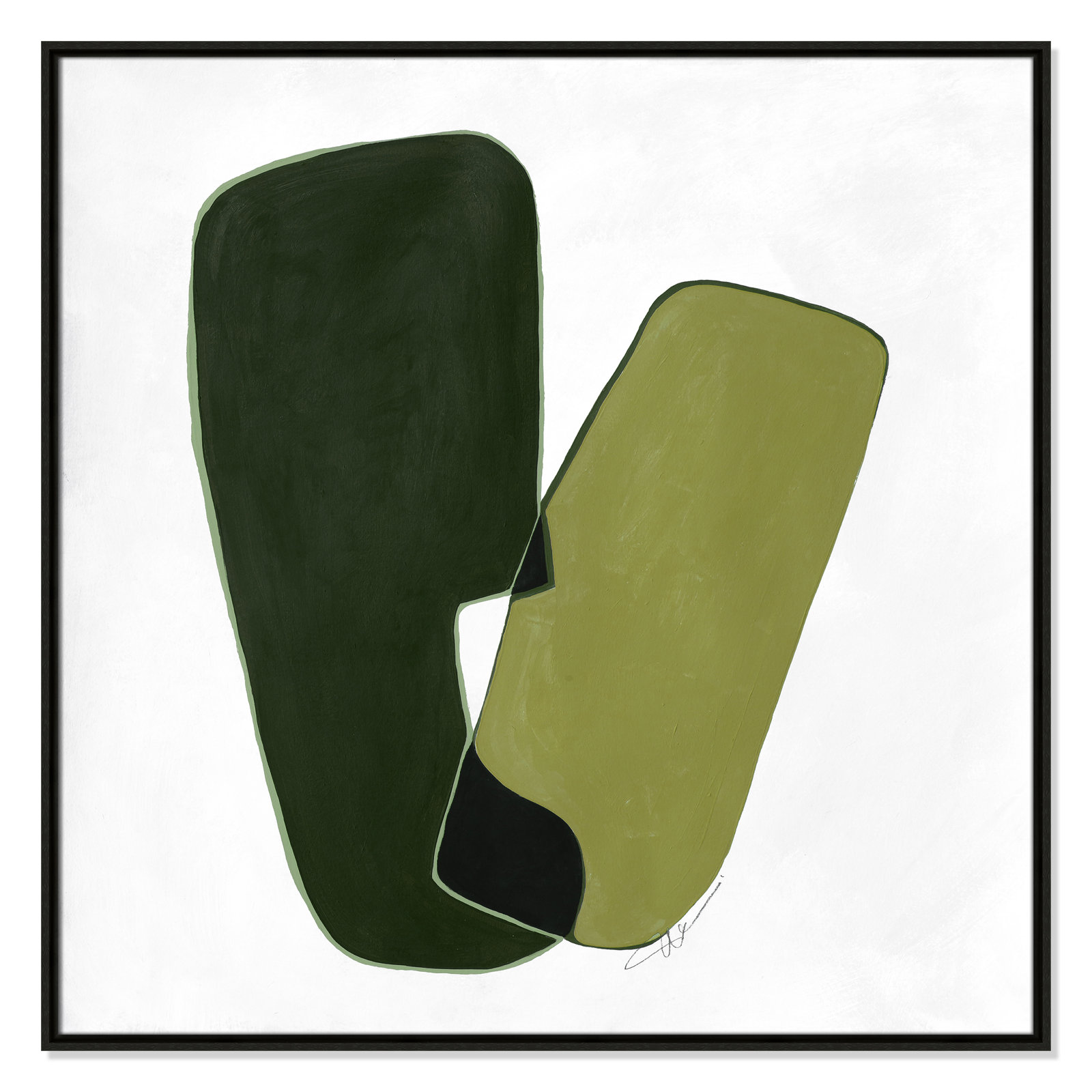 Unity II Print by , 37.5" H x 37.5" W, Espresso