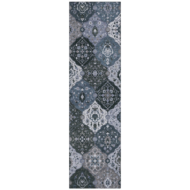 Machine Washable Indoor/Outdoor Matteson ACN2292 Panel Rug, Runner 2'3" x 7'6"