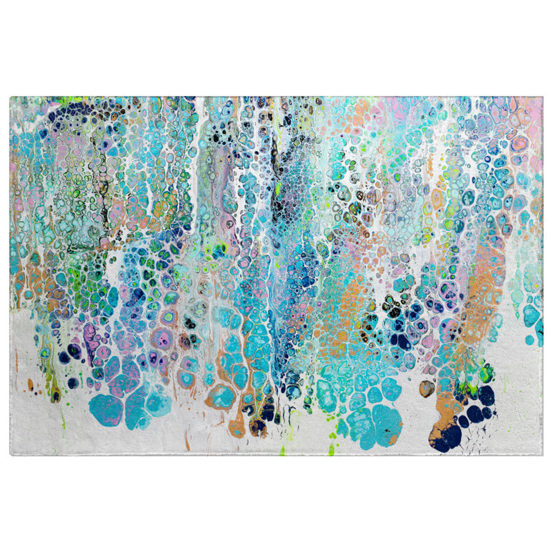 Premium Machine Washable Dream Shag ADS65 Abstract Rug, 2'6" x 3'10"