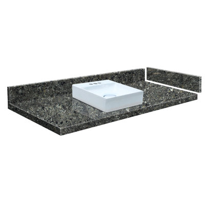 Rachel 33.5'' Granite Single Bathroom Vanity Top with Sink