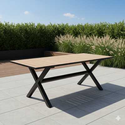 Outdoor Patio Aluminum Rectangular Dining Table