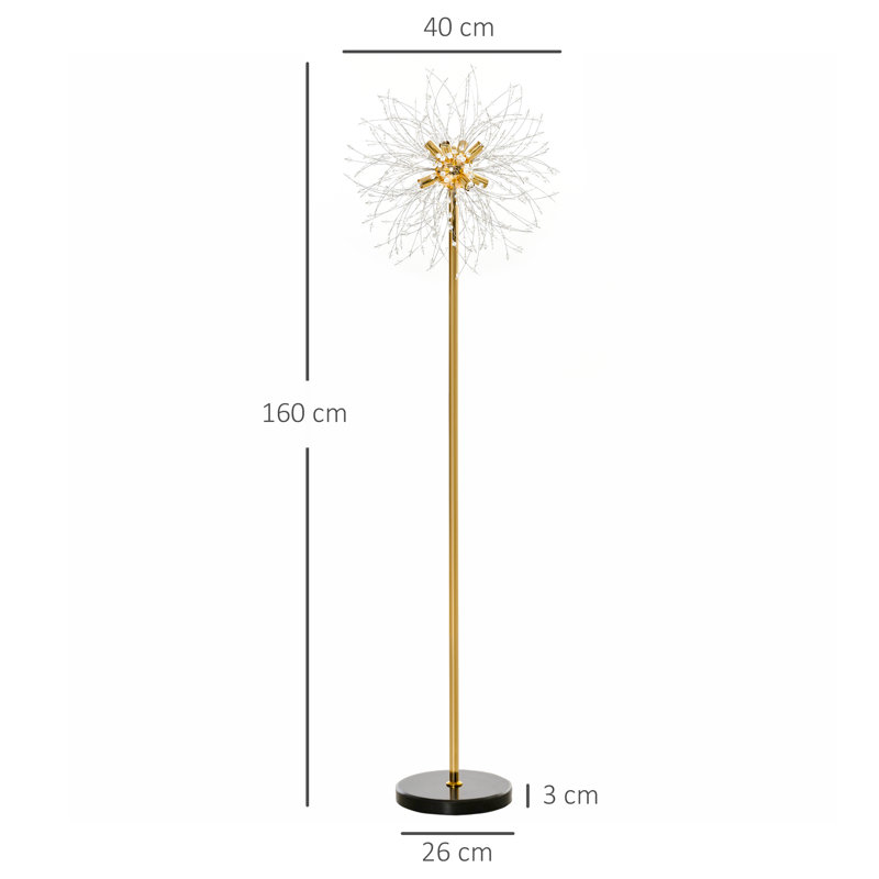 Saterfiel 160cm Gold/Black Floor Lamp