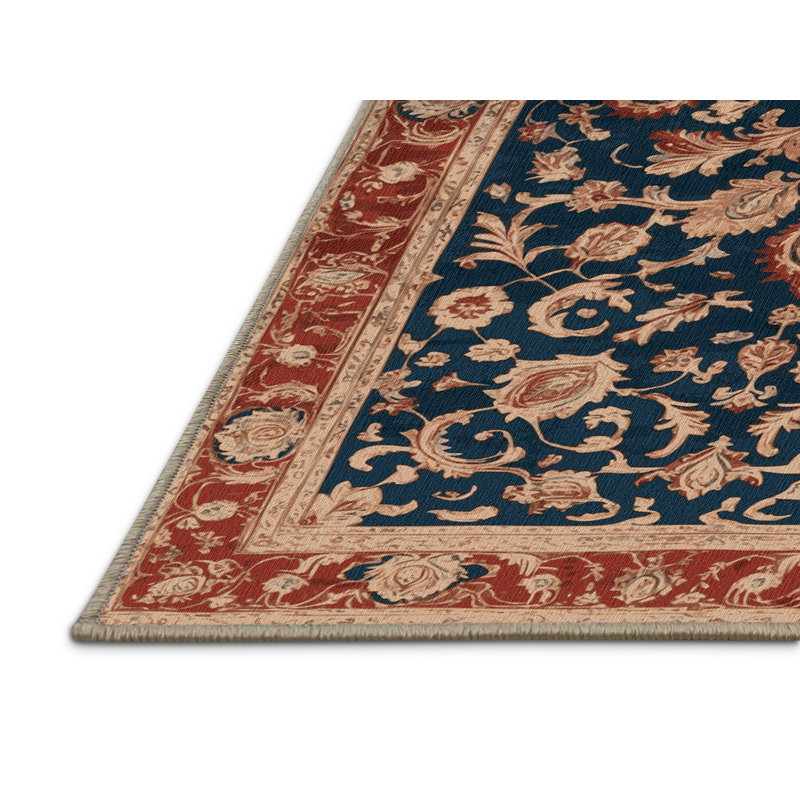 Tapis brun turc lavable à la machine, Rectangulaire 2 pi x 3 pi