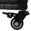 Chariot de barbecue extérieur en osier l 52,8 po avec plateau de table en plastique K&K, îlot de cuisine sur roulettes avec armoire de rangement, pour patio, piscine, conception à deux poignées, gris