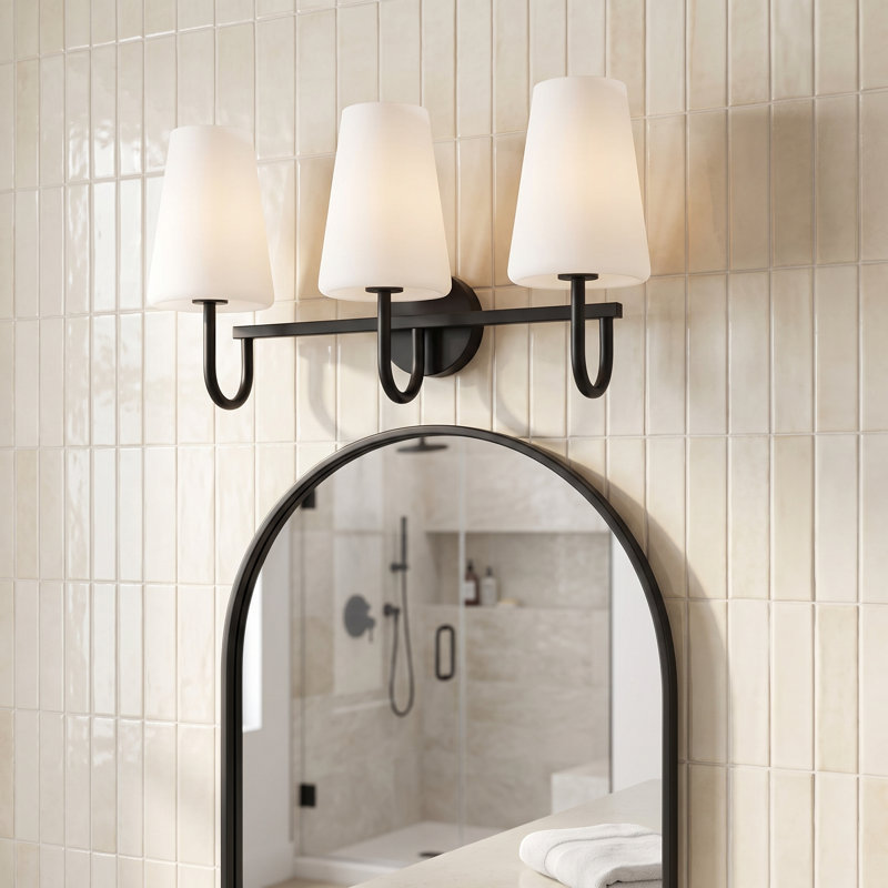 Averitt 3 - Light Dimmable Vanity Light, Matte Black
