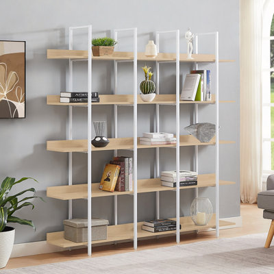 Bibliothèque à 5 niveaux avec bureau ouvert