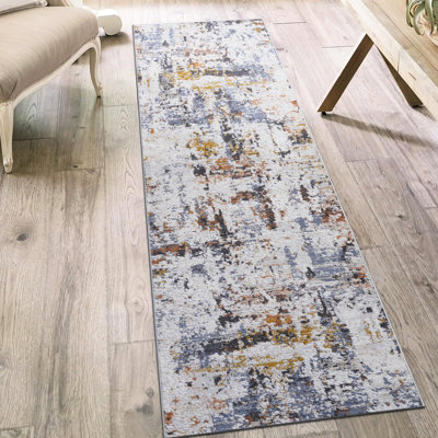 Tapis tissé 2X8 et /, motif abstrait bleu marine, teinture sans perte de couleur, décore le salon, la chambre à coucher, la salle à manger, tapis de bureau 2X8, abstrait et rehausse la décoration