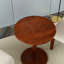 Ensemble de 2 chaises d'appoint en tissu avec table ronde en bois, fauteuil de coiffeuse décoratif pour bureau à domicile, fauteuil d'appoint de coin-118022493