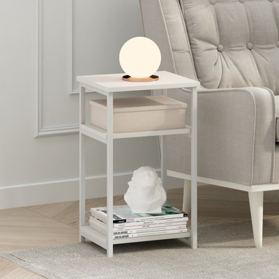 Height Side Table with Shelves