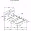 Structure de grand lit, panneau de conception rembourré-1506644441