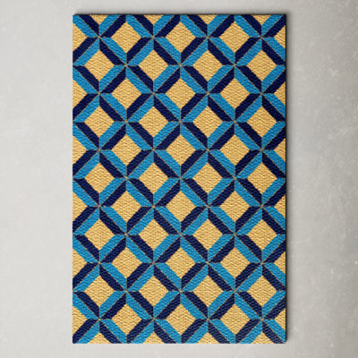 Neighburly Non-Slip Geometric Doormat