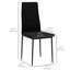 Ensemble de 4 chaises de salle à manger rembourrées, dossier-241875533