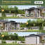 12 pi. L 10 pi. D Pavillon de jardin en métal-126354435