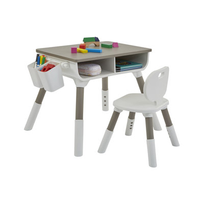 Kids 2 Piece Rectangular Play Or Activity Table and Chair Set