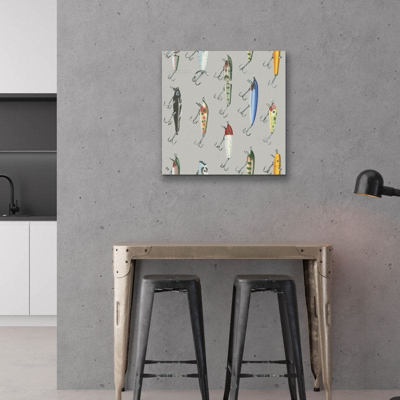 «Fresh Catch Pattern Iva» par James Wiens, art mural en verre acrylique, H 24 po x l 24 po x P 0,2 po