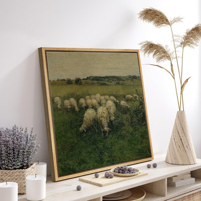" Pastoral Flock Of Sheep In Meadow "