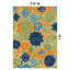 Tapis floral intérieur / extérieur beige / bleu marine / bleu sarcelle / vert / orange-1435971255-1435367777