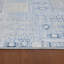Tapis bleu / ivoire Palmea-345969065