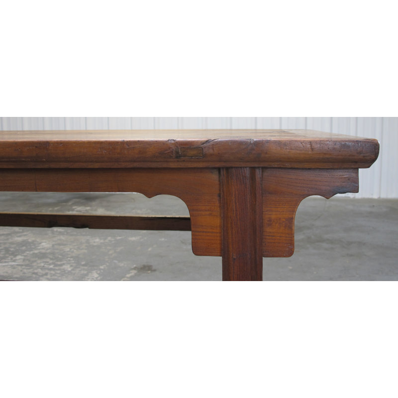 Console de 62 po de long brun antique