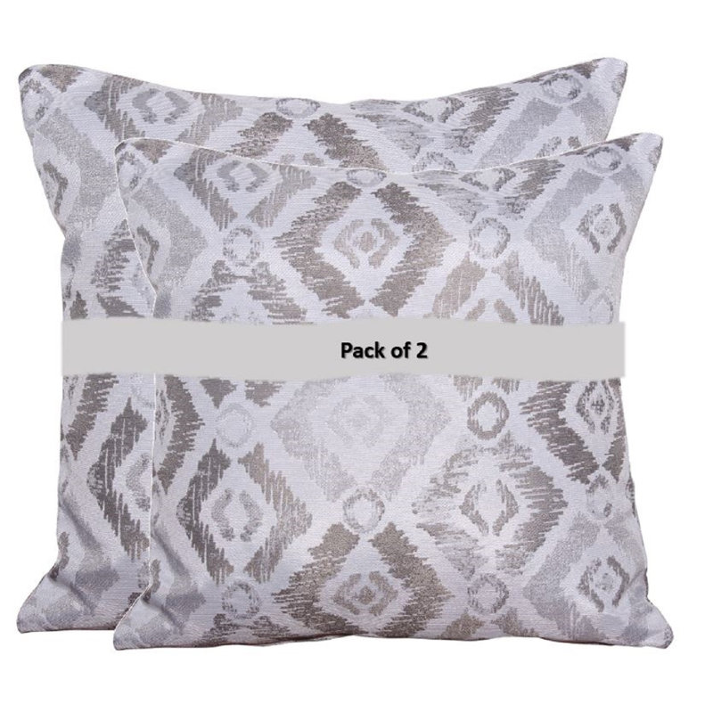 patterned Scatter Cushion - Pack of 2, Grey