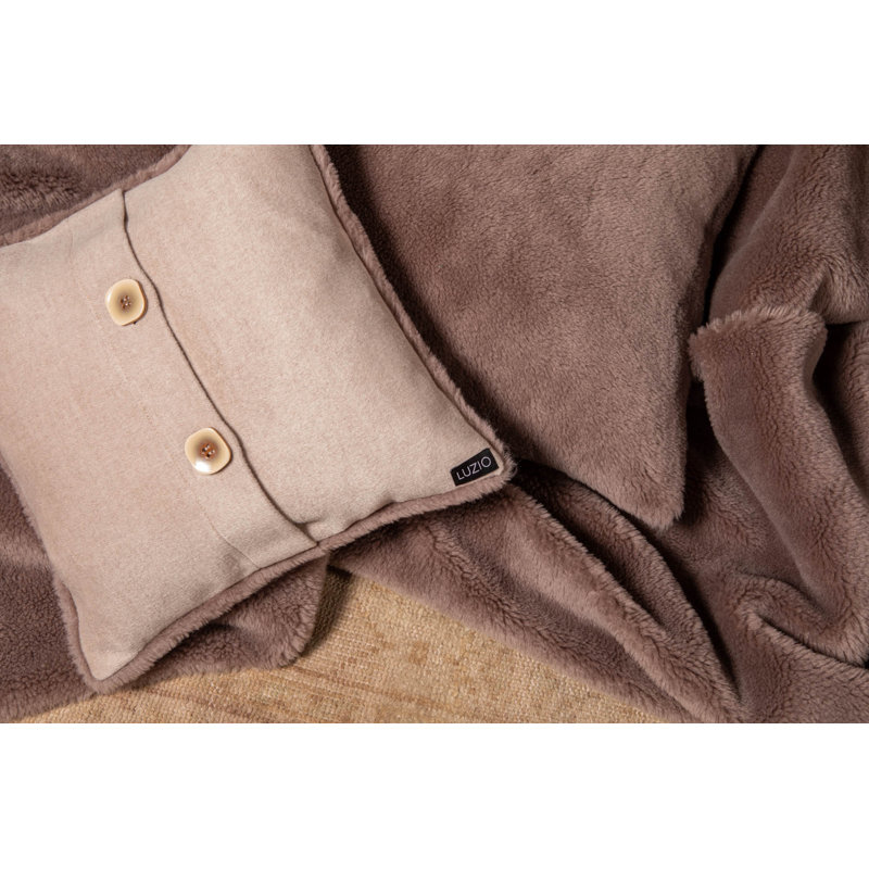 Brantner Throw Blanket, Taupe