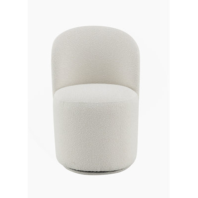 Ensemble de 2 chaises d'appoint Beige Boucle