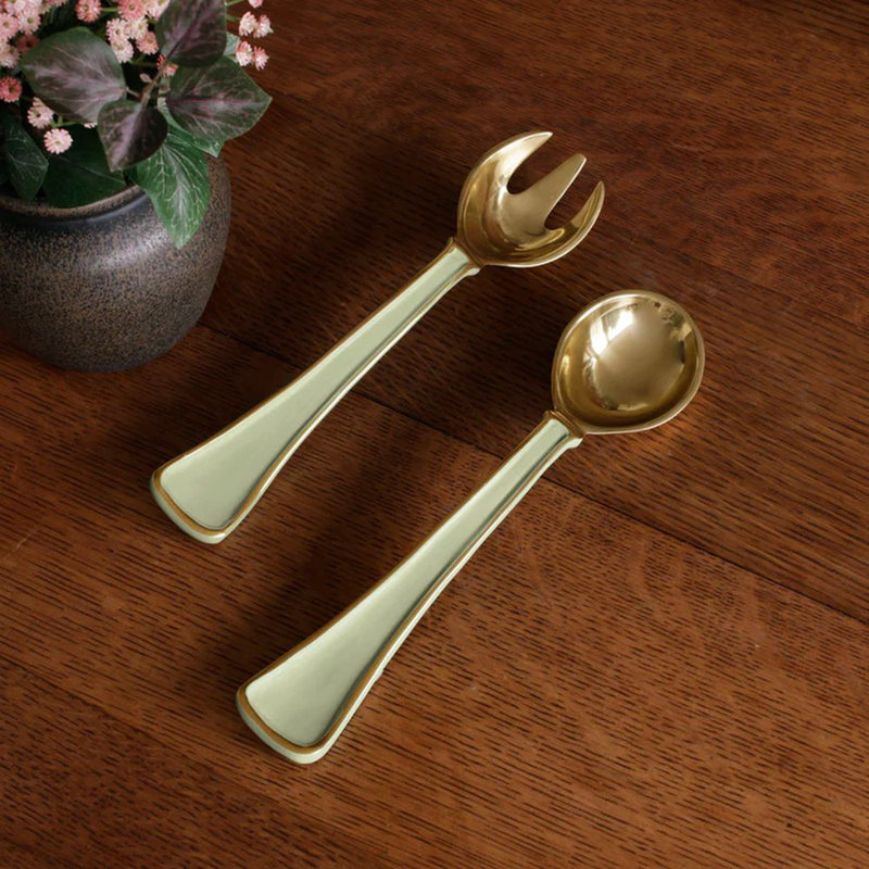 Encanto Salad Servers, Sky Blue