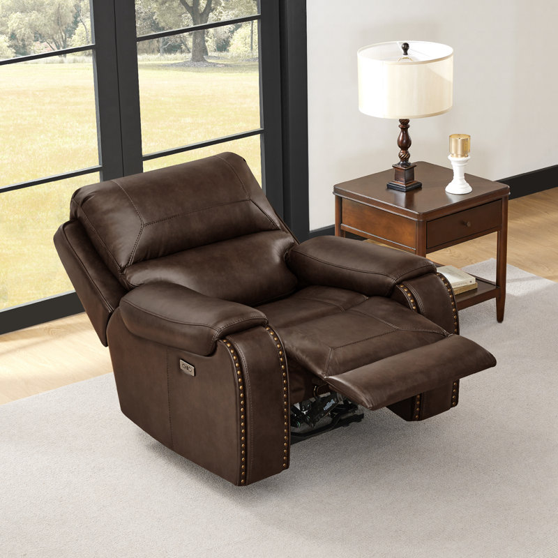 42'' Wide Contemporary Power Recliner, Espresso