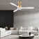 52" 3-Blade Modern Wood Ceiling Fan with Light and Remote, WiFi Alexa Control, Quiet DC Motor, Indoor/Outdoor
