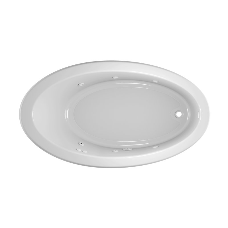 Signature® 71" x 38" Drop In Bathtub, Yes, White, Right