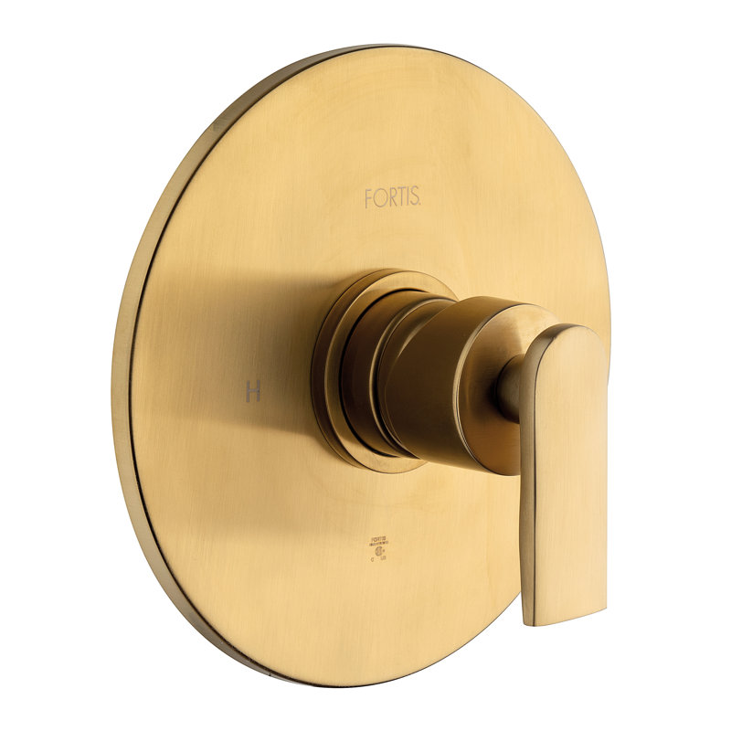 Vitrina Pressure Balanced Valve Trim Only with Single Lever Handle, Brushed Gold