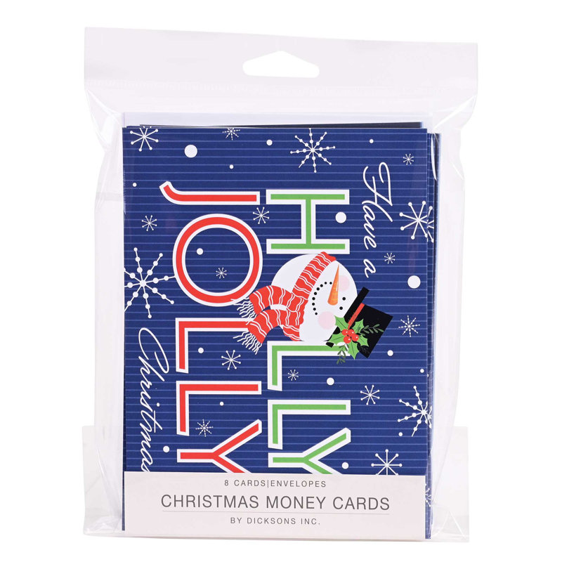 Carte de Noël de Noël «Holly Jolly Snowman»