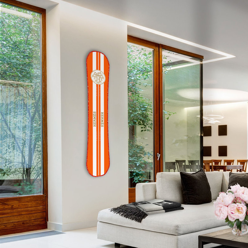 French Flat Decorative Acrylic Snowboard by Oliver Gal