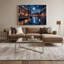 Villes, Pays-Bas, Pays-Bas, art mural sur toile grise-1356892229