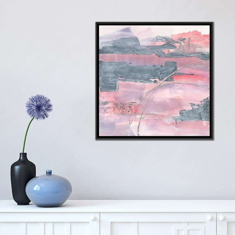 «Whitewashed Blush II» par Chris Paschke, reproduction sur toile tendue sur châssis, H 26 po x l 26 po x P 1,5 po
