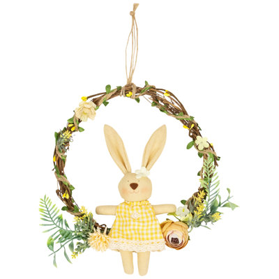 Faux Wood 9'' Wreath