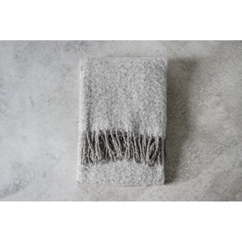 Ehrenfeld Plain Throw Blanket, Grey