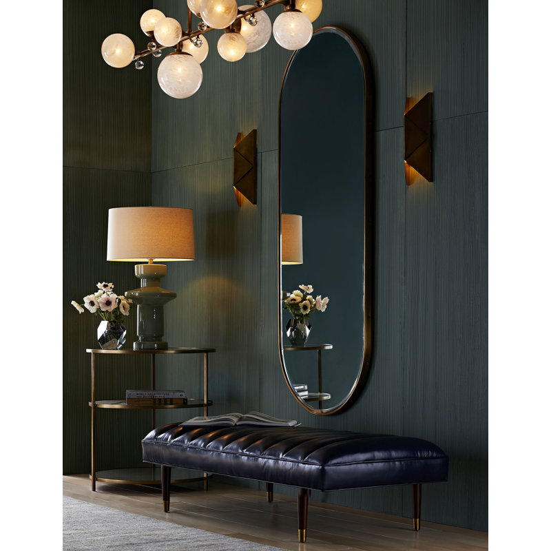Vaquero Full Length Mirror, Vintage Brass