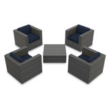District Outdoor 5 - Piece Conversation Set